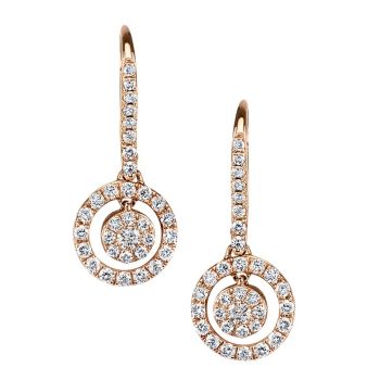 Earrings 14K Rose Gold 25874