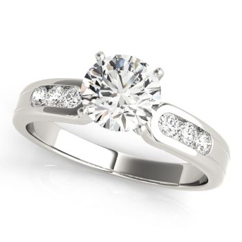 Engagement Ring Platinum Channel Set 50002-E