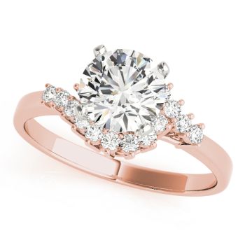 Engagement Ring 18K Rose Gold Bypass 50003-E