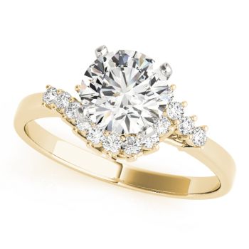 Engagement Ring 18K Yellow Gold Bypass 50003-E