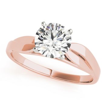 Engagement Ring 18K Rose Gold Solitaires 50009-E