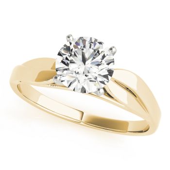 Engagement Ring 18K Yellow Gold Solitaires 50009-E
