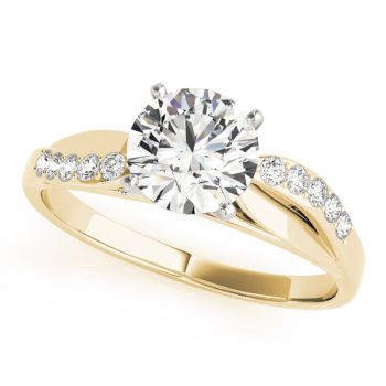 Engagement Ring 18K Yellow Gold Bypass 50010-E
