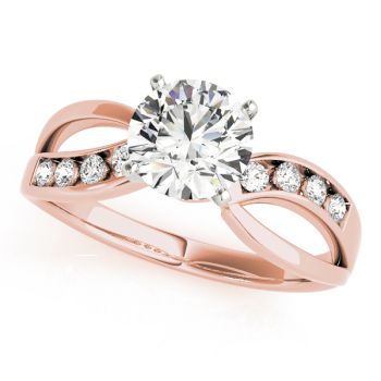Engagement Ring 18K Rose Gold Bypass 50013-E