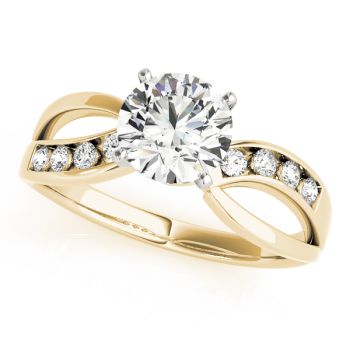 Engagement Ring 18K Yellow Gold Bypass 50013-E