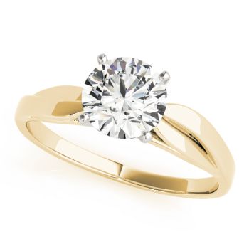 Engagement Ring 18K Yellow Gold Solitaires 50025-E