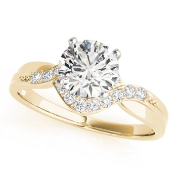 Engagement Ring 18K Yellow Gold Bypass 50028-E