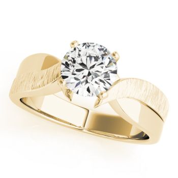 Engagement Ring 18K Yellow Gold Solitaires 50040-E
