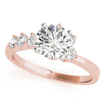Engagement Ring 18K Rose Gold Bypass 50058-E