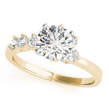 Engagement Ring 18K Yellow Gold Bypass 50058-E