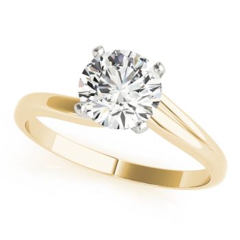 Engagement Ring 18K Yellow Gold Solitaires 50078-E