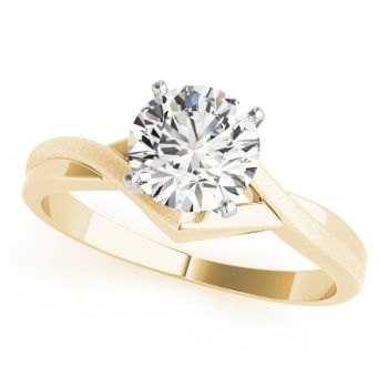 Engagement Ring 18K Yellow Gold Solitaires 50083-E