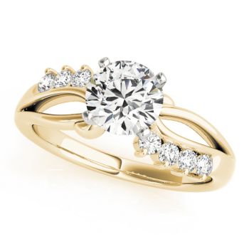 Engagement Ring 18K Yellow Gold Bypass 50102-E