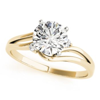 Engagement Ring 18K Yellow Gold Solitaires 50132-E