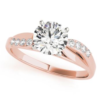 Engagement Ring 18K Rose Gold Bypass 50139-E