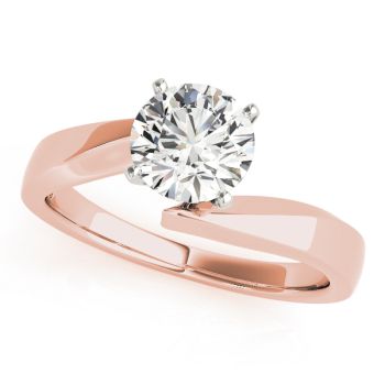Engagement Ring 18K Rose Gold Solitaires 50205-E
