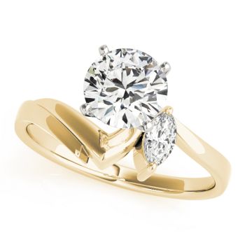 Engagement Ring 18K Yellow Gold Bypass 50221-E