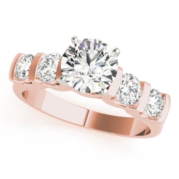 Engagement Ring 14K Rose Gold Prong Set 50267-E