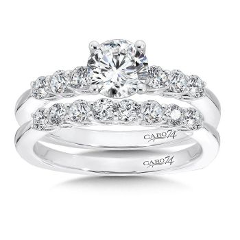 Caro74 Engagement Ring 14K White Gold CR569W