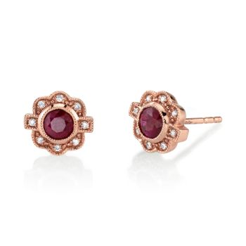 Earrings 14K Rose Gold 27305