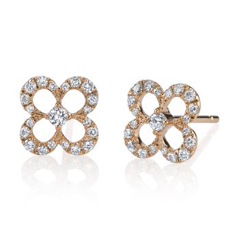 Earrings 14K Rose Gold 26898